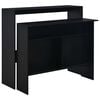 vidaXL Bartafel met 2 tafelbladen 130x40x120 cm zwart