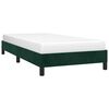 vidaXL Bedframe zonder matras 100x200 cm fluweel donkergroen