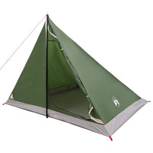 vidaXL Backpacking Tent Groen 4-persoons 185T Polyester met PU Coating