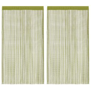 vidaXL Draadgordijnen 140x250 cm groen 2 st