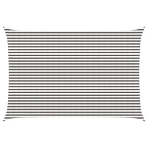 vidaXL Zonneschaduwzeil Lichtgrijs en wit. 4 x 5 m HDPE