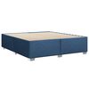 vidaXL Bedframe zonder matras stof blauw 200x200 cm