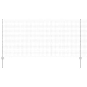 vidaXL gelast draadhek met palen 10 x 1,2 m Gegalvaniseerd staal Mesh