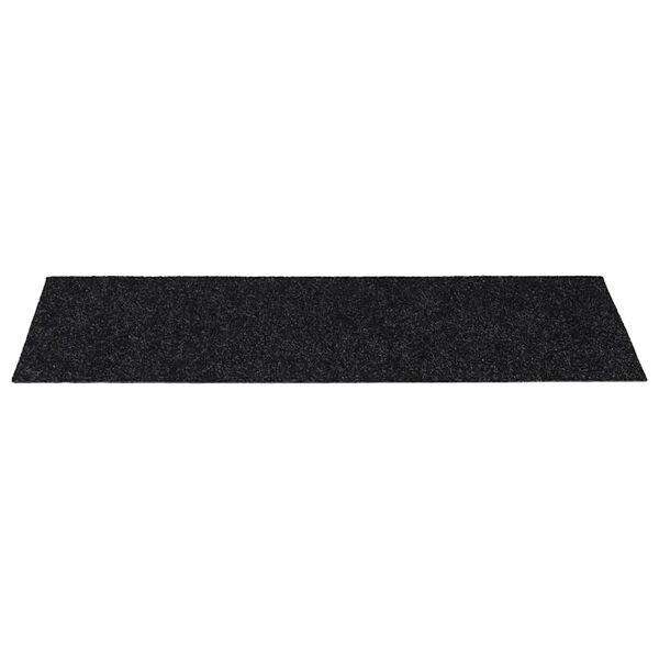 vidaXL Trapmatten Zelfklevend 30 stuks 60x25 cm Zwart Rechthoekig
