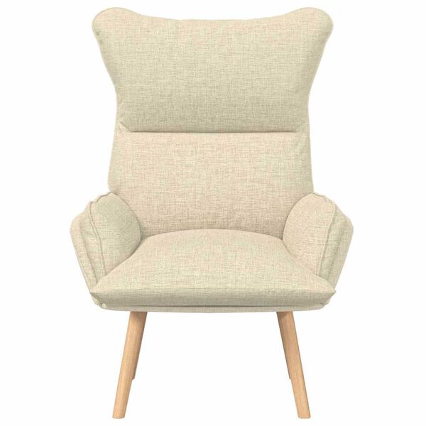 vidaXL Fauteuil Crème 69 x 74 x 93 cm Sherpa Stof