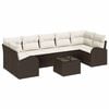 vidaXL Tuin Sofa Set 8 st Bruin poly rattan