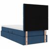 vidaXL Opbergbed met LED met matras Blauw 90 x 190 cm Polyester