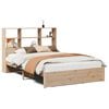 vidaXL Bed met boekenkast zonder matras massief grenenhout 140x200 cm