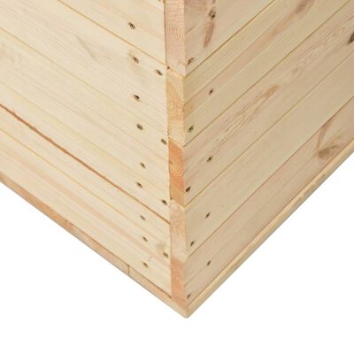 vidaXL Opbergbox 100x54x50,7 cm massief grenenhout