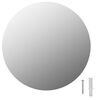 vidaXL Spiegel rond frameloos 30 cm glas