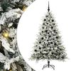 vidaXL Artificial Pre-lit Kerstboom met Ballenset Groen 180 cm