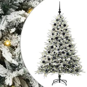 vidaXL Artificial Pre-lit Kerstboom met Ballenset Groen 180 cm