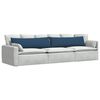 vidaXL Sofa Kussens 2 stuks Blauw 145 x 40 cm Stof