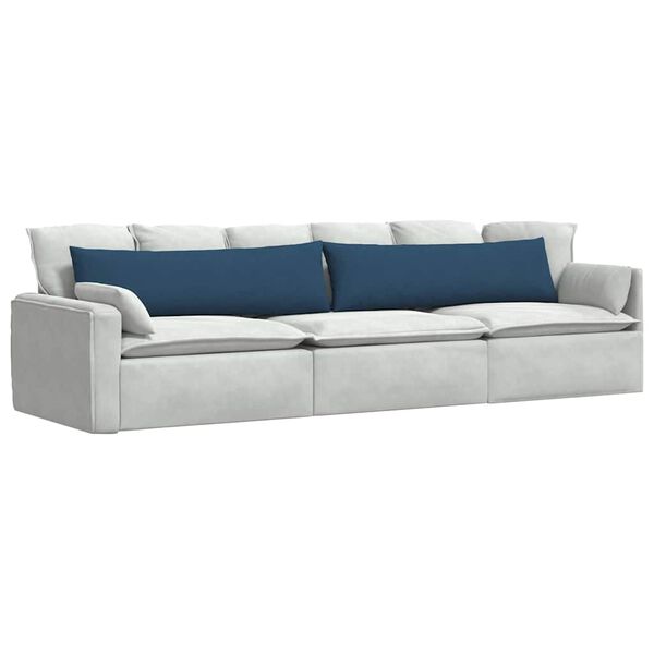 vidaXL Sofa Kussens 2 stuks Blauw 145 x 40 cm Stof