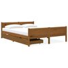 vidaXL Bedframe met 2 lades massief grenenhout honingbruin 160x200 cm