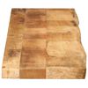 vidaXL Tafelblad met natuurlijke rand 160x30x2,5 cm massief mangohout