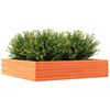vidaXL Plantenbak 110x110x23 cm massief grenenhout wasbruin