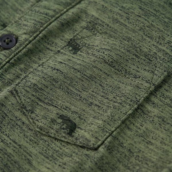 Kindershirt 116 gemêleerd kakikleurig