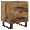 vidaXL Nachtkastje Oudhout 40 x 35 x 47,5 cm Bewerkt hout