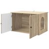 vidaXL Kattenhuis Sonoma 85 x 55 x 50,5 cm Bewerkt hout