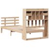 vidaXL Bed met boekenkast zonder matras massief grenenhout 75x190 cm
