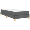 vidaXL Boxspringbed met matras Donkergrijs 100 x 200 cm Stof