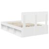 vidaXL Bedframe met hoofdeinde Wit 120 x 190 cm Massief grenenhout
