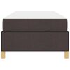 vidaXL Bedframe met matras Donkerbruin 80 x 200 cm Stof