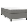 vidaXL Boxspring bed 100x200 cm stof donkergrijs