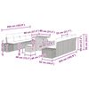 vidaXL Tuin Sofa Set met kussen 11 pcs Zwart Poly riet