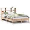 vidaXL Bed met boekenkast zonder matras massief grenenhout 140x190 cm
