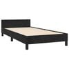 vidaXL Bedframe met hoofdeinde zonder matras 90x190 cm fluweel zwart