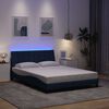 vidaXL Bedframe zonder matras "Hanko" stof blauw 140x190 cm