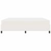 vidaXL Bedframe met matras Cr&egrave;me 200 x 200 cm Stof