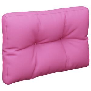 vidaXL Palletkussen 50x40x12 cm stof roze