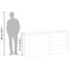 vidaXL Plantenbak verhoogd 200x50x91 cm HKC grijs