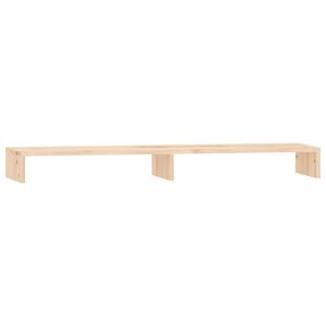 vidaXL Monitorstandaard 100x27x10 cm massief grenenhout