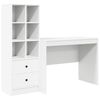 vidaXL Bureau Wit 145.5 x 50 x 127 cm 2 st