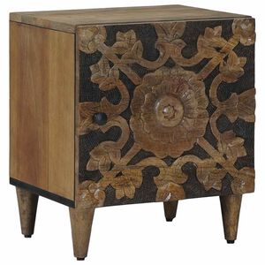 vidaXL Nachtkastje Bruin 40 x 33 x 46 cm Massief Mango Hout