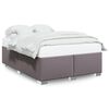 vidaXL Bedframe kunstleer grijs 160x200 cm