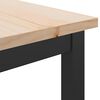 vidaXL Tafel Naturel 100 x 50 x 77 cm Engineered hout en staal