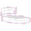 vidaXL Bedframe zonder matras 107x203cm spaanplaat sonoma eikenkleurig