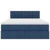 vidaXL Opbergbed met matras met matras Blauw 140 x 200 cm Bewerkt hout