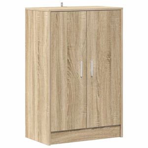 vidaXL Schoenenkast 60x35x92 cm bewerkt hout sonoma eikenkleurig