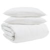 vidaXL Dekbed Set met kussen 3 st Wit Donsveertjes