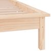 vidaXL Bedframe LED massief hout 90x190 cm