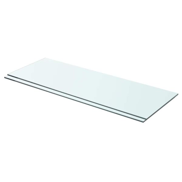 vidaXL Schappen 2 st 70x25 cm glas transparant