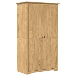 vidaXL Kledingkast BODO 99x53,5x173 cm massief grenenhout wit