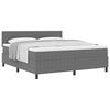 vidaXL Boxspring bed Lichtgrijs en wit. 203 x 180 x 88 cm