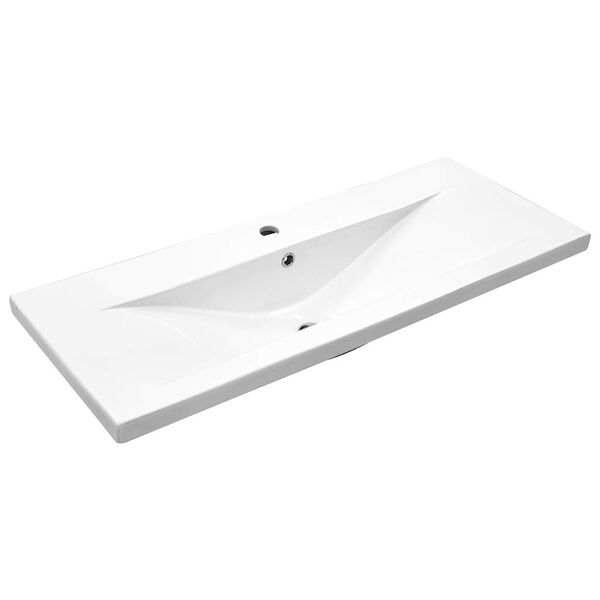 vidaXL Wastafelkast met ingebouwde wasbak oud houtkleurig